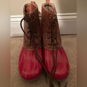 Red Duck/Rain boots